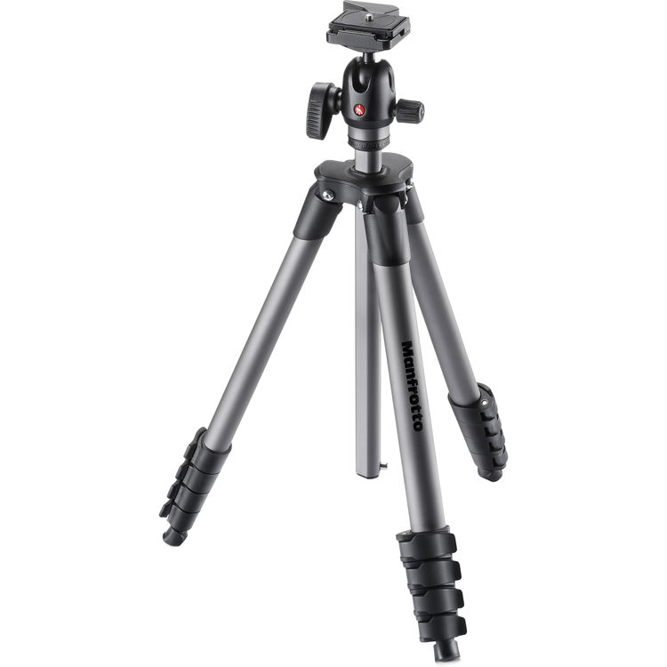 ขาตั้งกล้อง Manfrotto MKCOMPACTADVBH Compact Advanced Aluminum Tripod with Ball Head